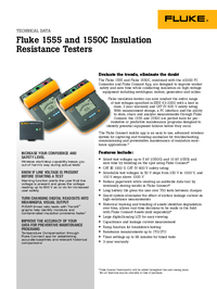 Thumbnail of document Data Sheet - 1550C Insulation Tester